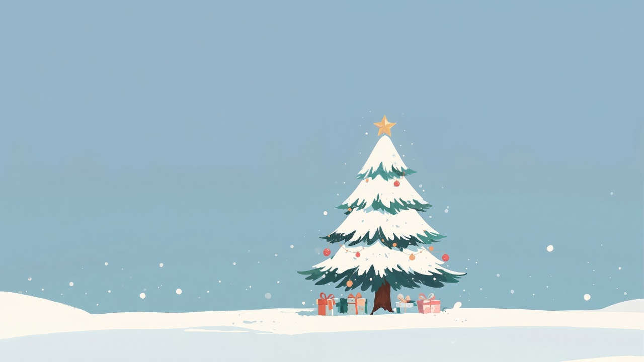 cozy fireplace wallpaper, seasonal cheer, pine tree decorations, background for desktop wallpaper (horizontal)