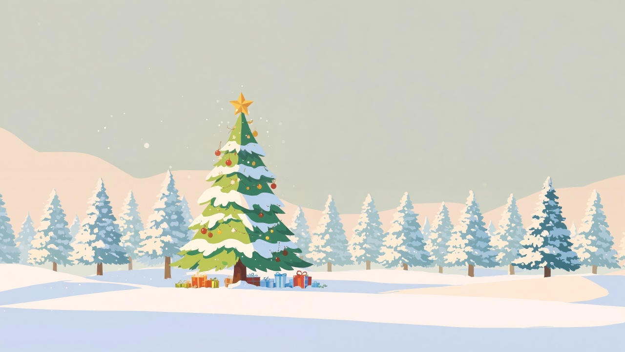 seasonal cheer wallpaper, december nights, cozy nights, background for desktop wallpaper (horizontal)