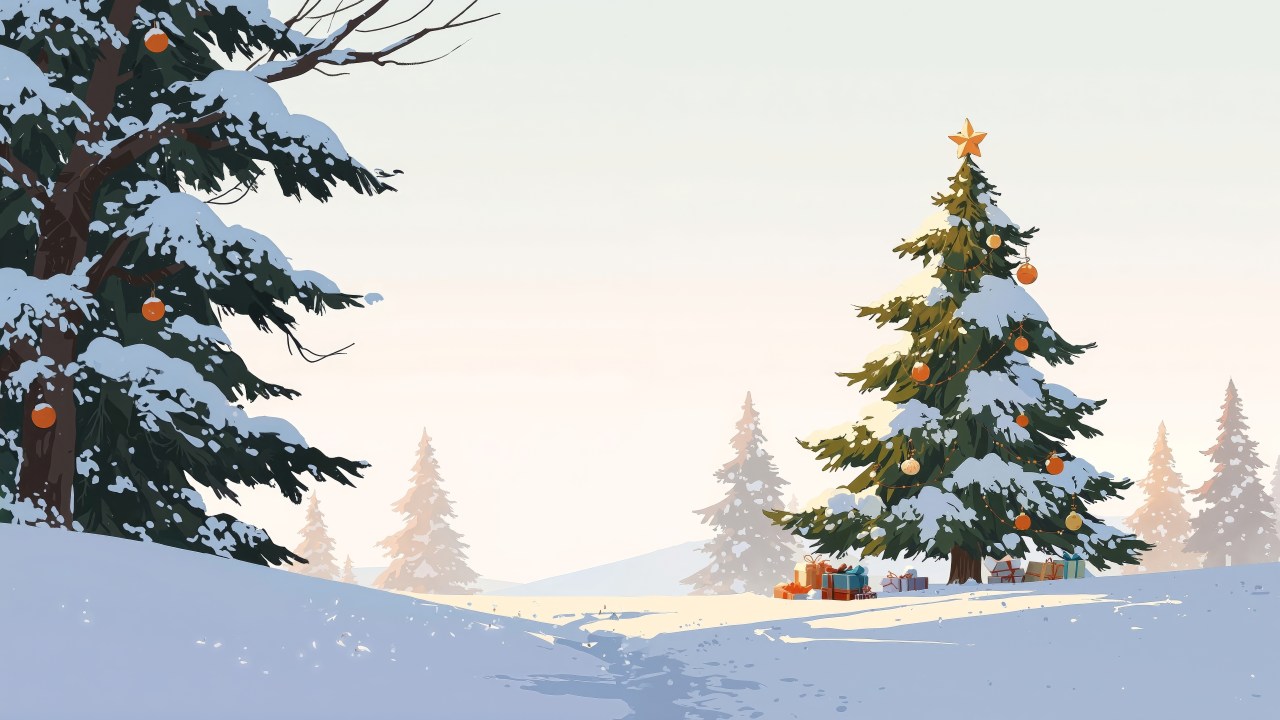 pine cone wallpaper, cozy fireplace, evergreen forest, background for desktop wallpaper (horizontal)