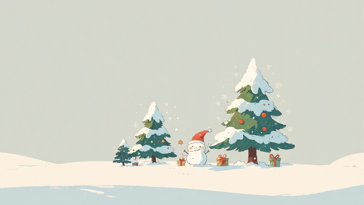 pine tree decorations wallpaper, pine tree forest, december celebrations, background for desktop wallpaper (horizontal)