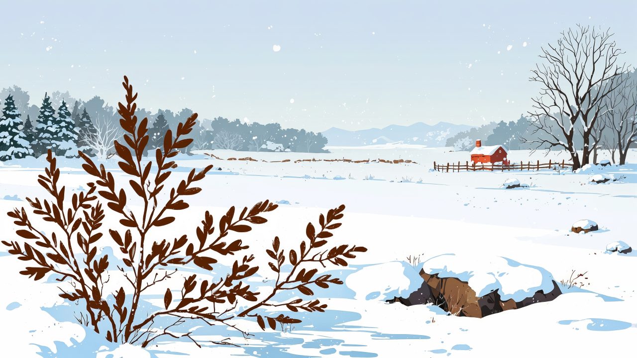 snow covered wallpaper, fireplace ambiance, cozy blankets, background for desktop wallpaper (horizontal)