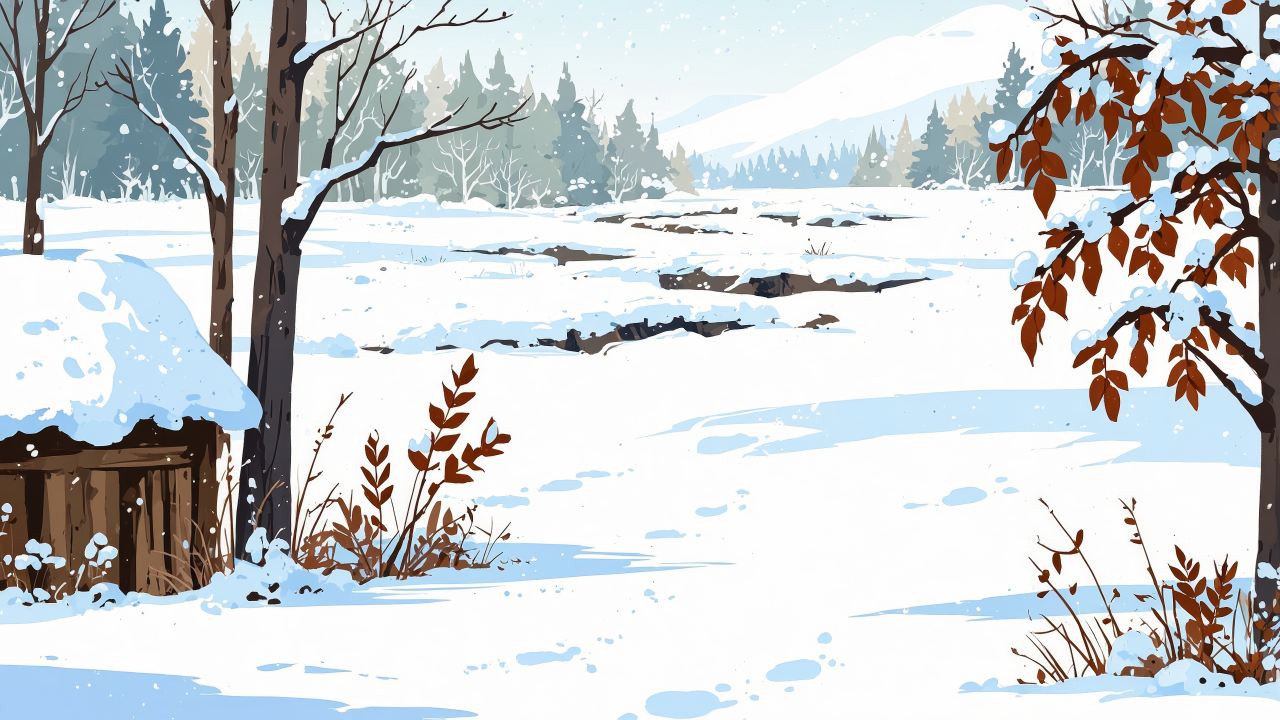 magical winter wallpaper, warm blankets, winter magic, background for desktop wallpaper (horizontal)