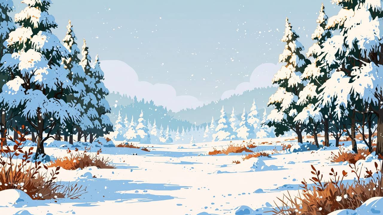 snowy mountains wallpaper, hot cocoa, warm beverages, background for desktop wallpaper (horizontal)