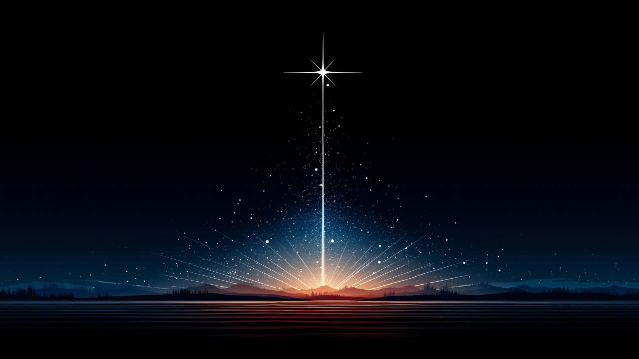 holiday wallpaper, christmas star, star of wonder, background for desktop wallpaper (horizontal)