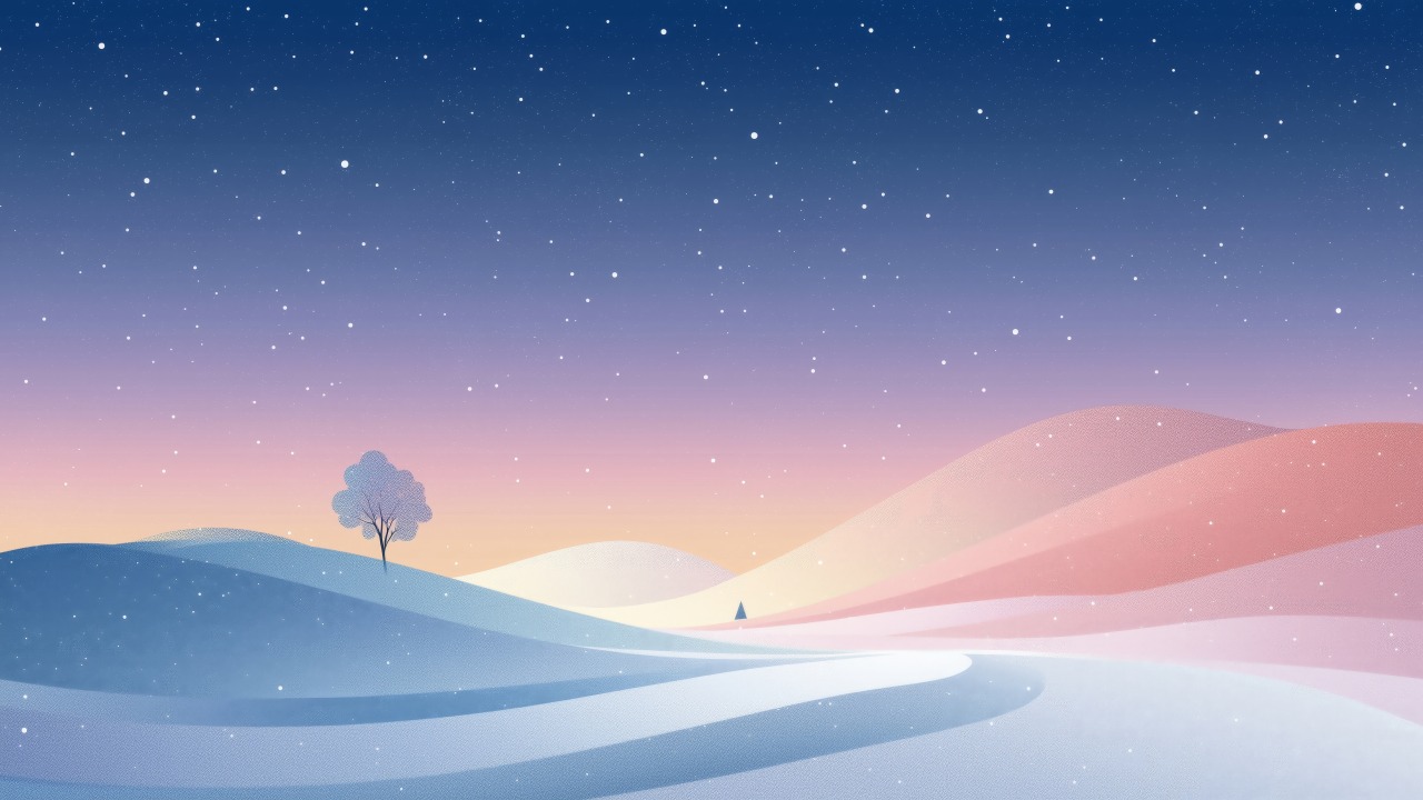 cozy evenings wallpaper, celestial navigation, winter nights, background for desktop wallpaper (horizontal)
