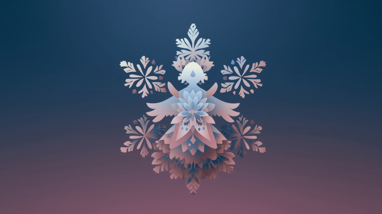 angel snow wallpaper, christmas angel, angelic decor, background for desktop wallpaper (horizontal)