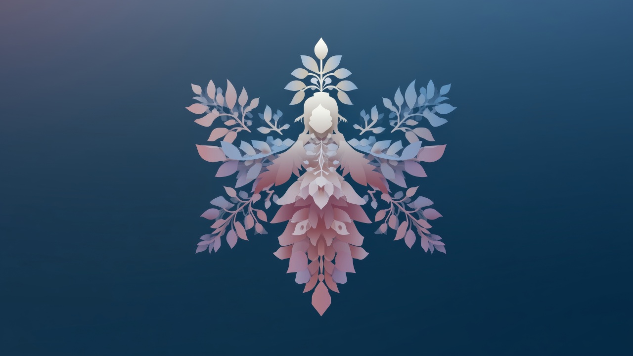 angel snow wallpaper, christmas angel, holiday ornaments, background for desktop wallpaper (horizontal)