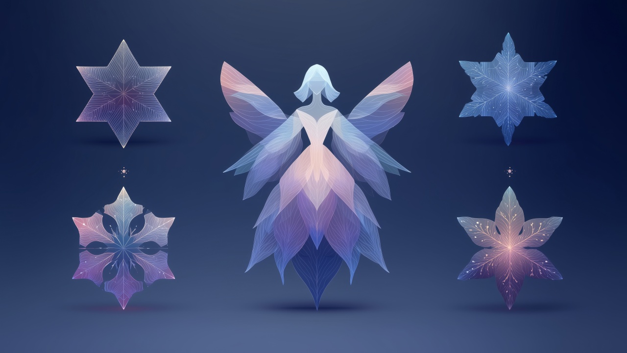 angel wallpaper, christmas angel figurines, joyful celebrations, background for desktop wallpaper (horizontal)