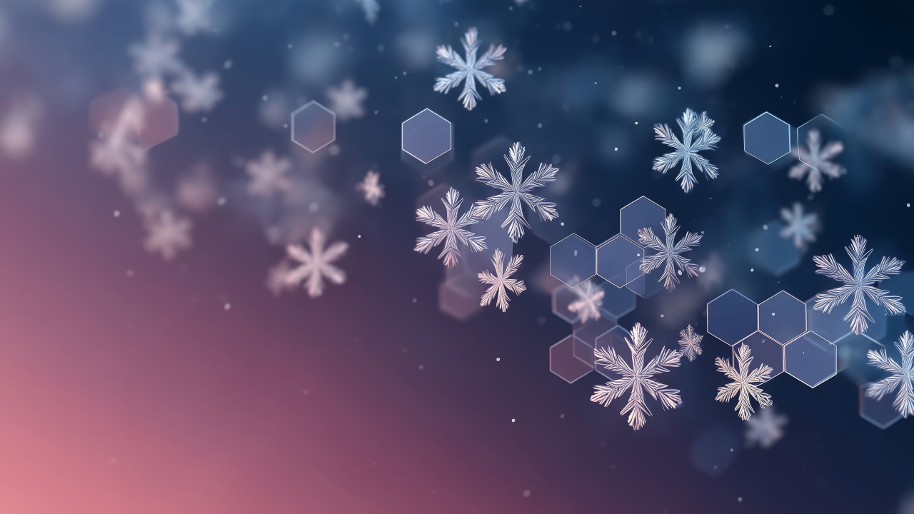 winter aesthetic wallpaper, winter magic, ice crystals, background for desktop wallpaper (horizontal)