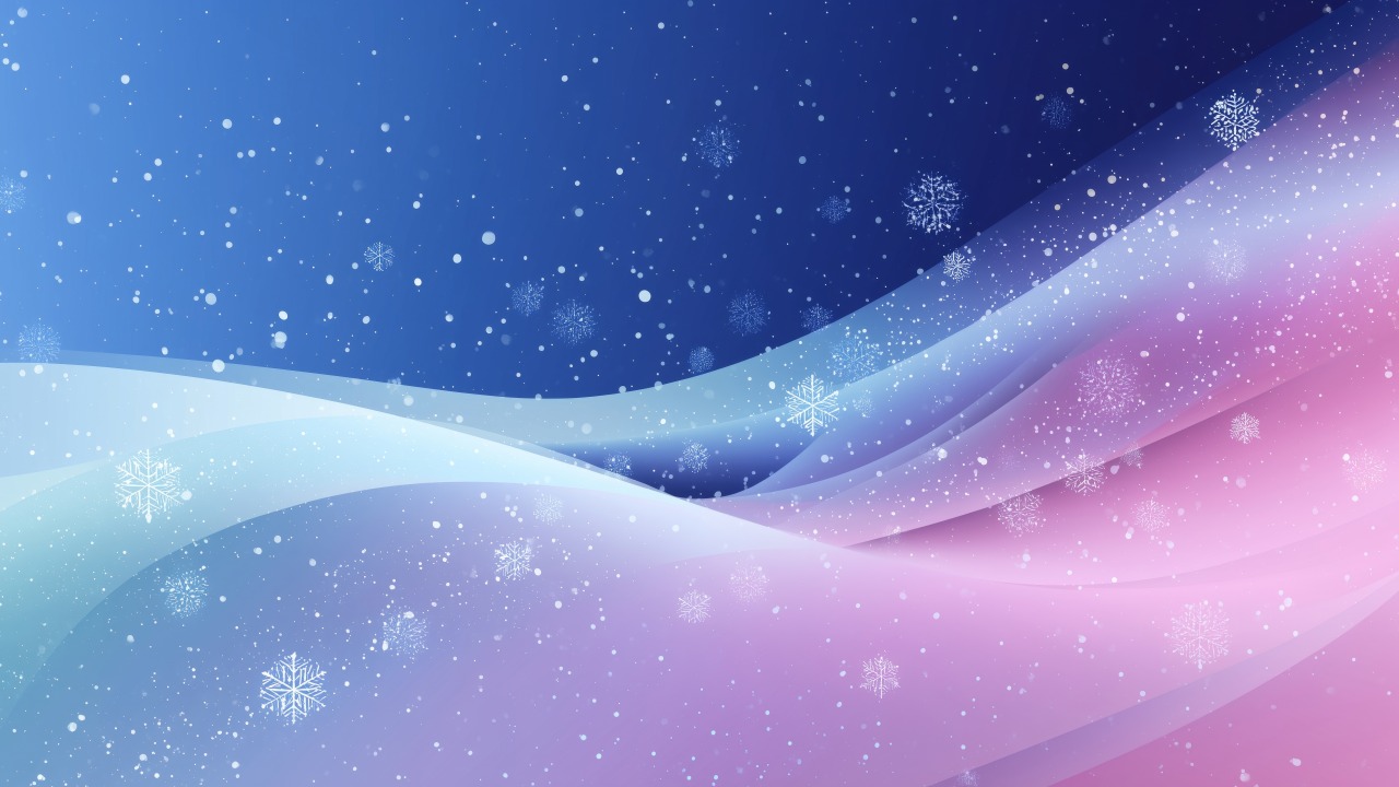 peaceful scenery wallpaper, snowflakes background, gradient wallpaper, background for desktop wallpaper (horizontal)