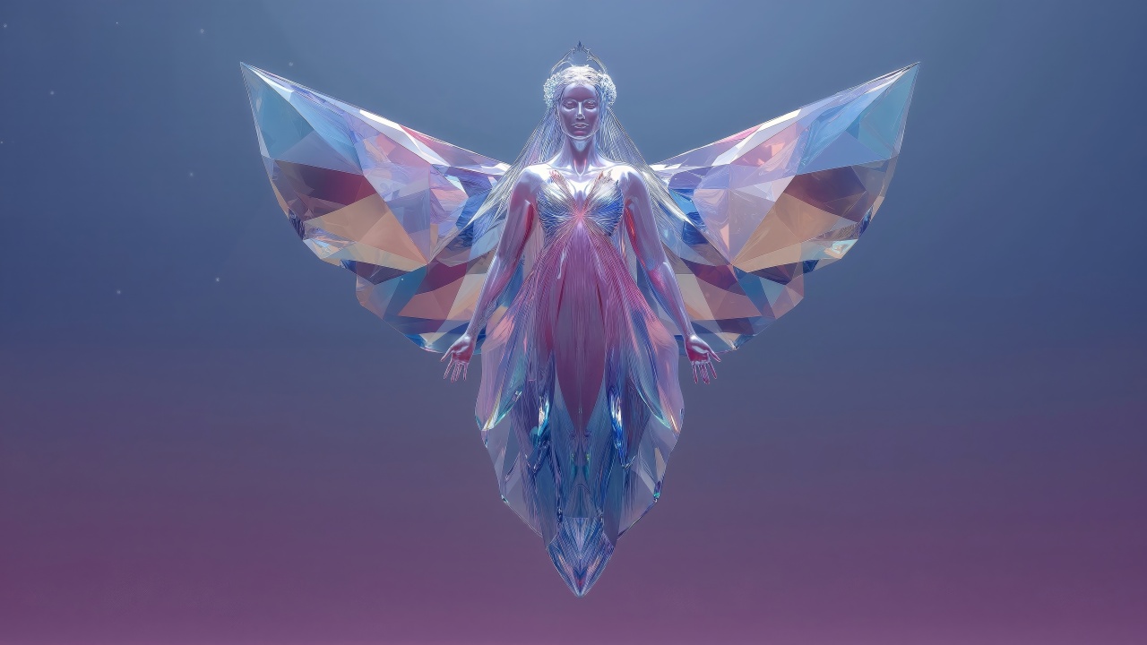 ice queen wallpaper, chill vibes, magical snow, background for desktop wallpaper (horizontal)