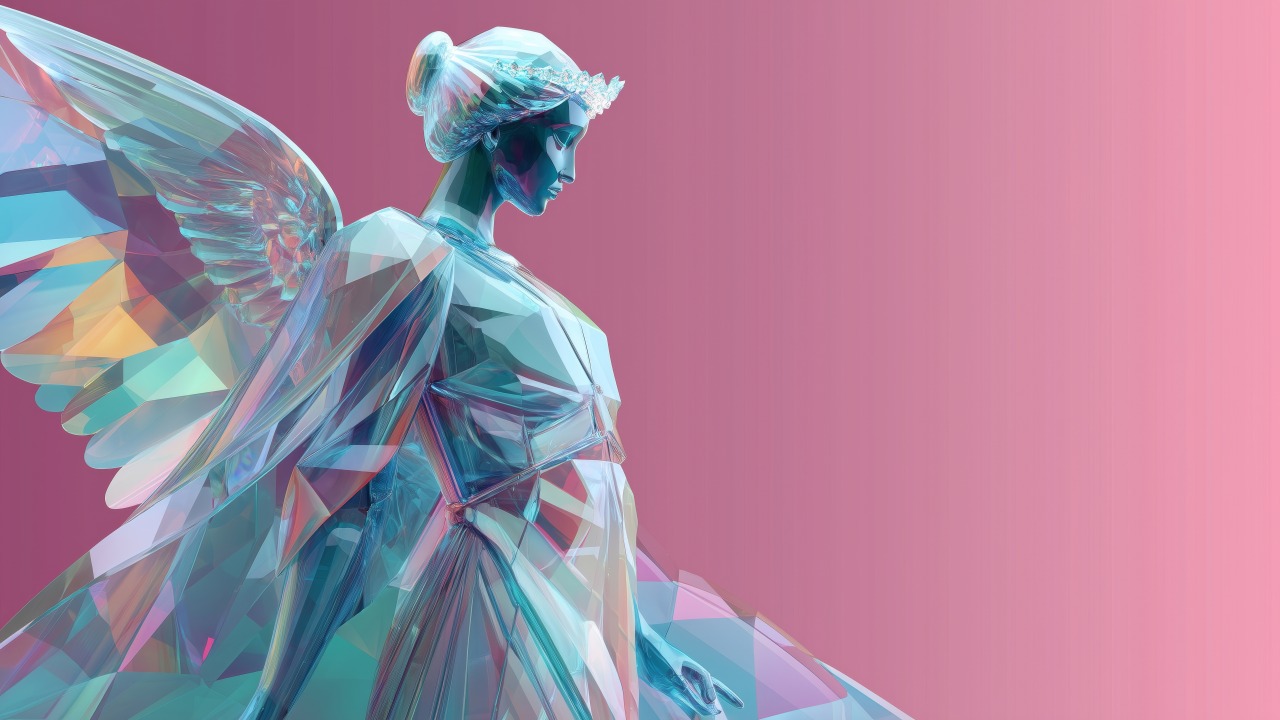 ice queen wallpaper, snow aesthetic, winter aesthetic, background for desktop wallpaper (horizontal)