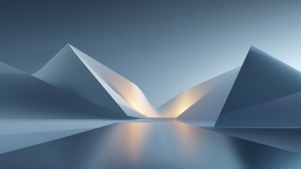 modern abstract wallpaper, minimalist ice, abstract winter art, background for desktop wallpaper (horizontal)