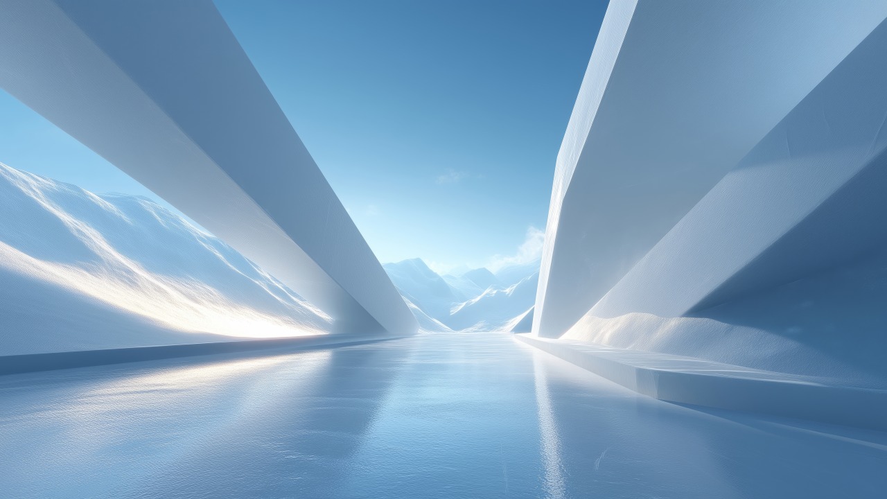 modern abstract wallpaper, minimalist ice, serene ice, background for desktop wallpaper (horizontal)