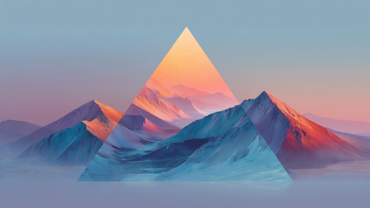 snowy mountains wallpaper, snowy terrain, crisp mountain air, background for desktop wallpaper (horizontal)