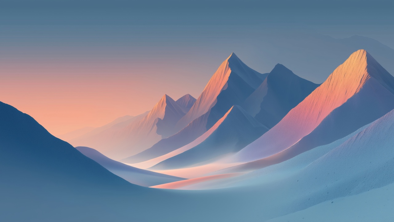 snowy mountains wallpaper, snow-capped mountains, mountainous terrain, background for desktop wallpaper (horizontal)