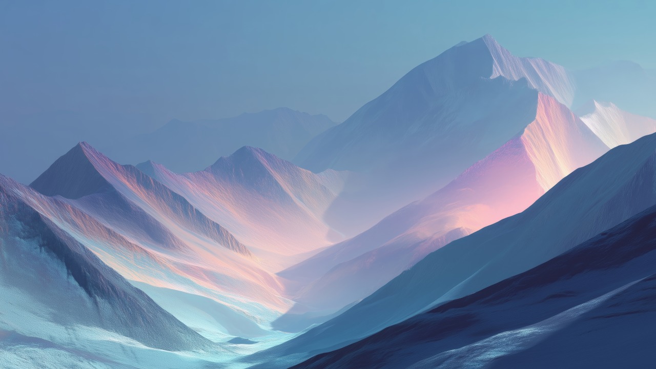 snowy mountains wallpaper, snowy terrain, mountainous region, background for desktop wallpaper (horizontal)