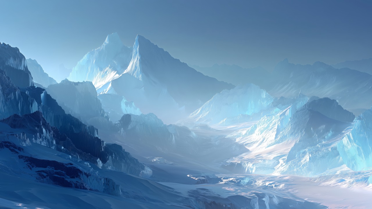 minimal abstract mountains wallpaper, serene nature, serene design, background for desktop wallpaper (horizontal)