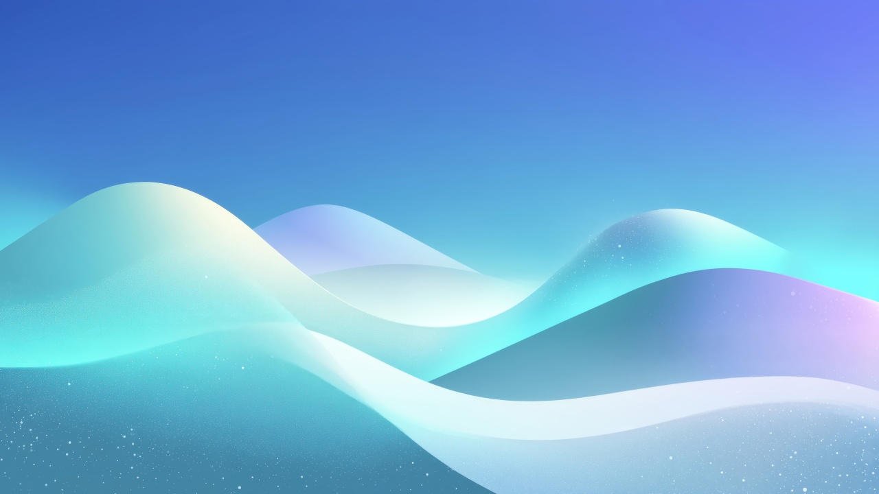 abstract winter wallpaper, fluid shapes, artistic waves, background for desktop wallpaper (horizontal)