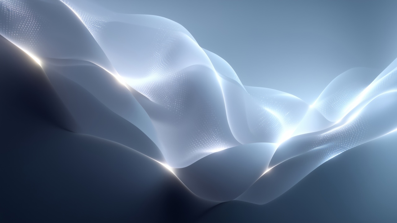 abstract winter wallpaper, vibrant wave patterns, winter landscape art, background for desktop wallpaper (horizontal)