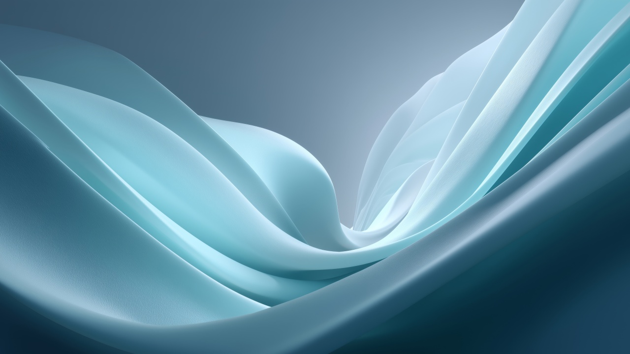 abstract winter wallpaper, vibrant wave patterns, smooth gradients, background for desktop wallpaper (horizontal)