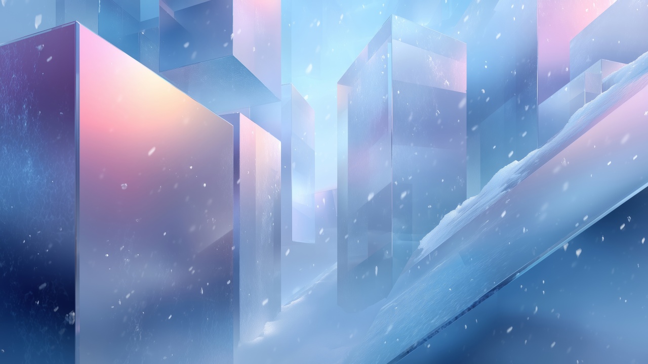 abstract crystals wallpaper, spectrum art, visual spectrum, background for desktop wallpaper (horizontal)