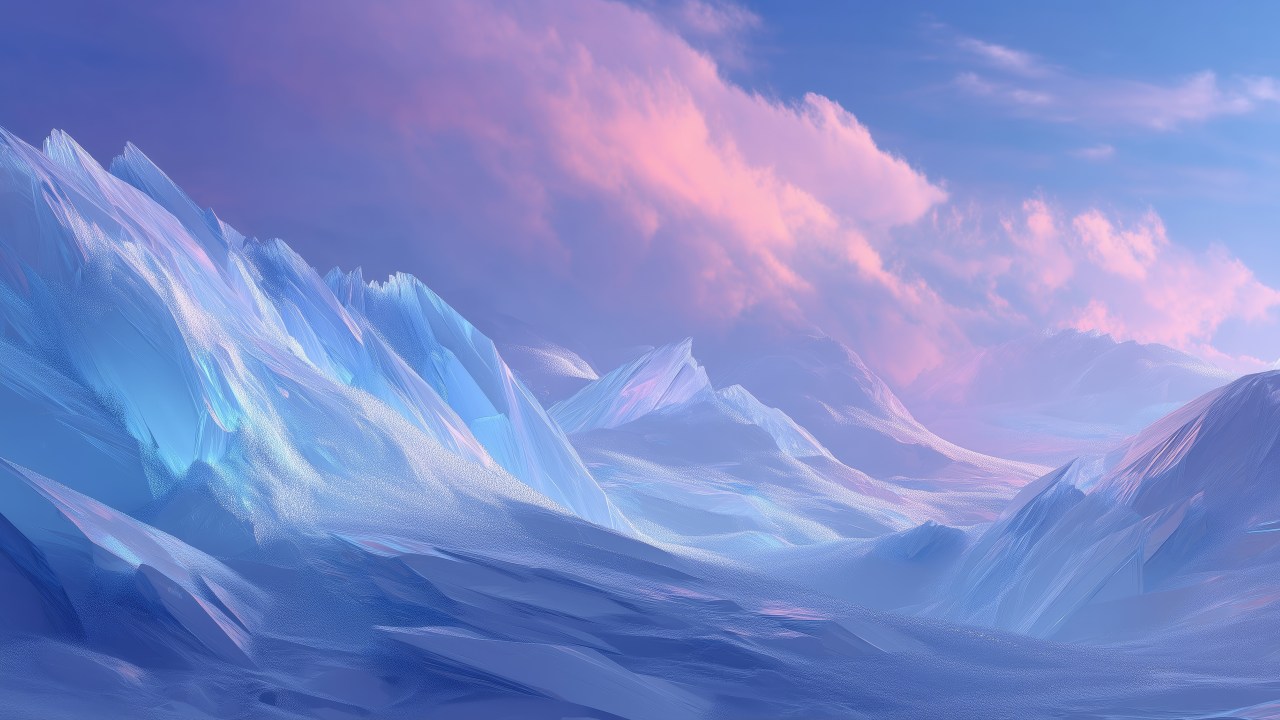 abstract crystals wallpaper, spectrum art, kaleidoscope design, background for desktop wallpaper (horizontal)