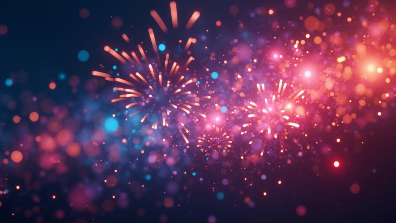 2026 wallpaper, countdown to midnight, holiday party, background for desktop wallpaper (horizontal)