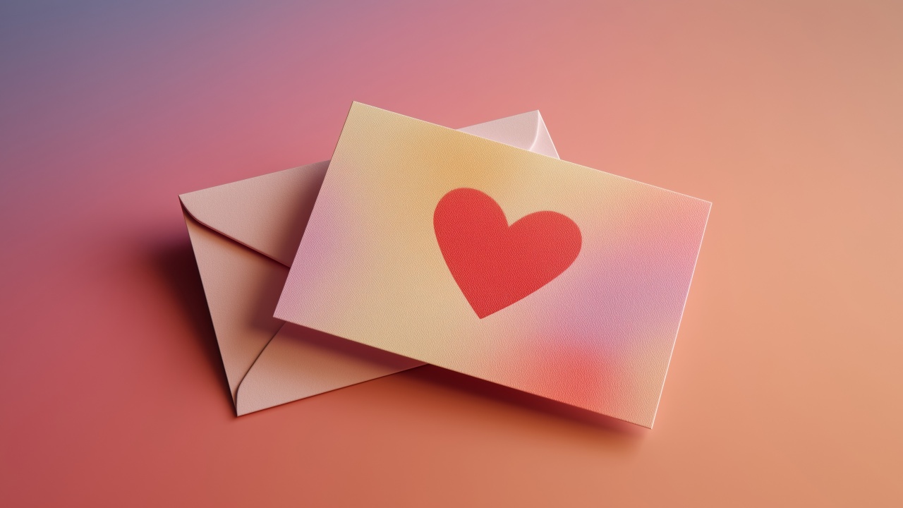 heartfelt message wallpaper, love note, romantic gift, background for desktop wallpaper (horizontal)