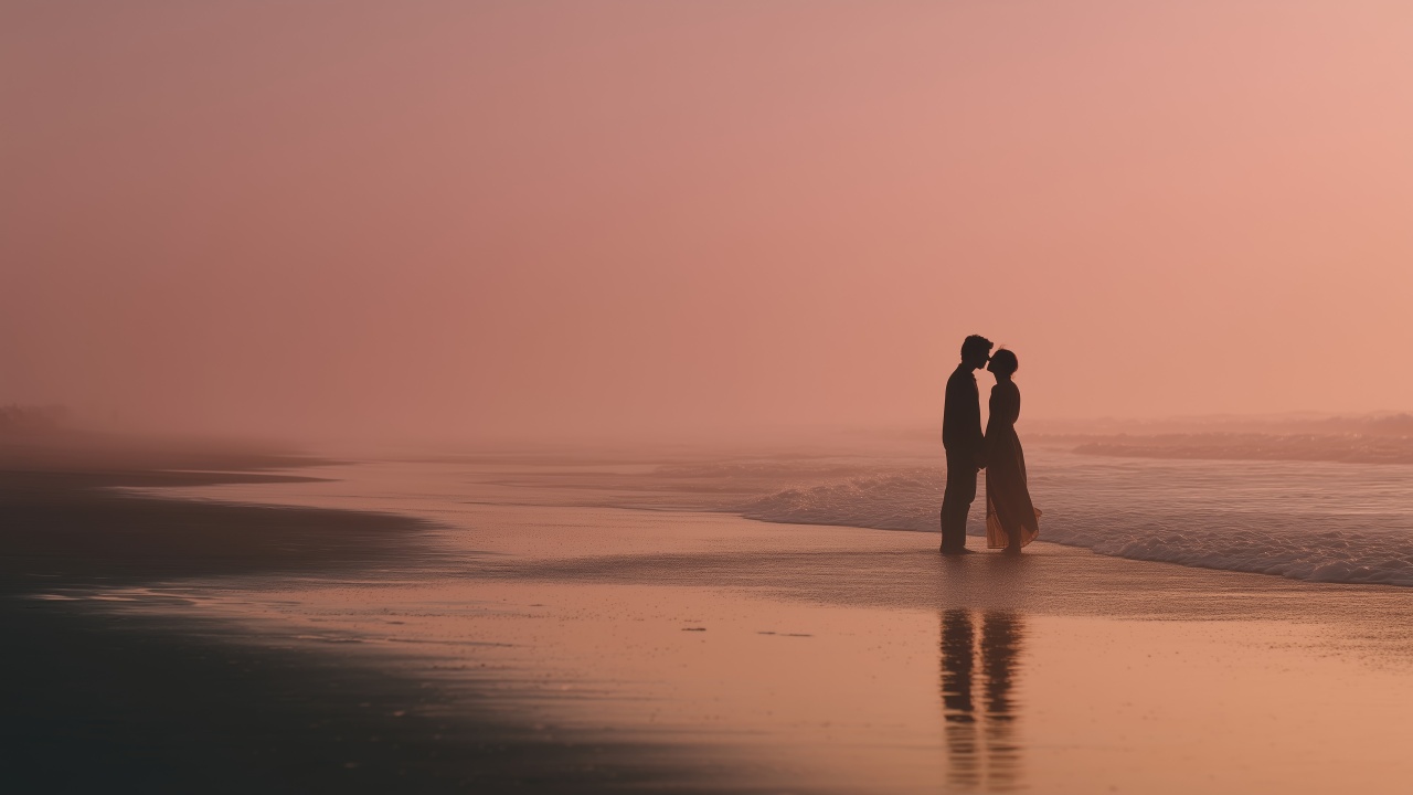 dreamy landscape wallpaper, intimate moments, bliss, background for desktop wallpaper (horizontal)