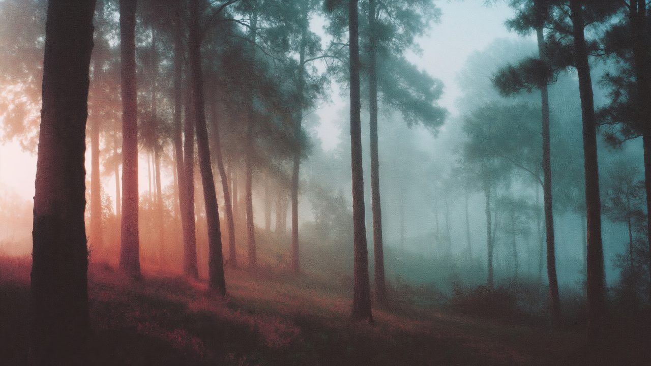 tranquil scene wallpaper, fairy tale, fantasy forest, background for desktop wallpaper (horizontal)