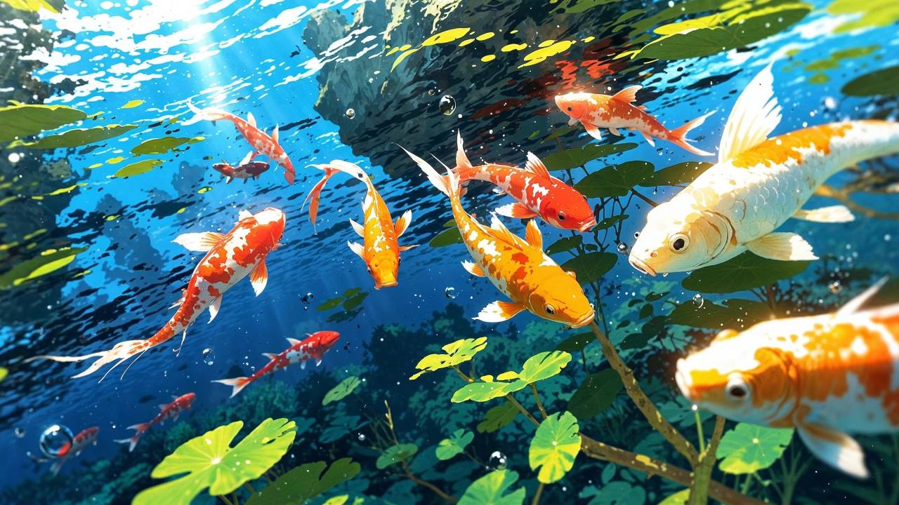 harmony wallpaper, zen landscape, asian aesthetics, background for desktop wallpaper (horizontal)