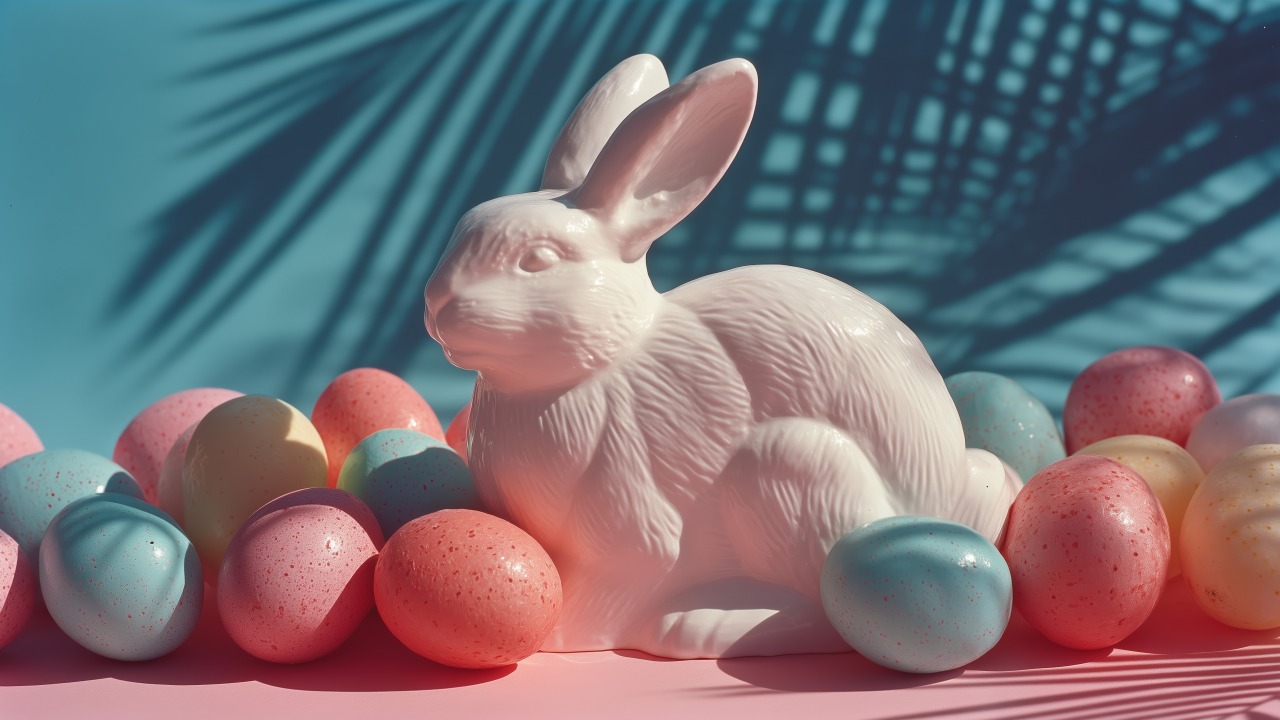 egg hunt wallpaper, festive ideas, bunny, background for desktop wallpaper (horizontal)