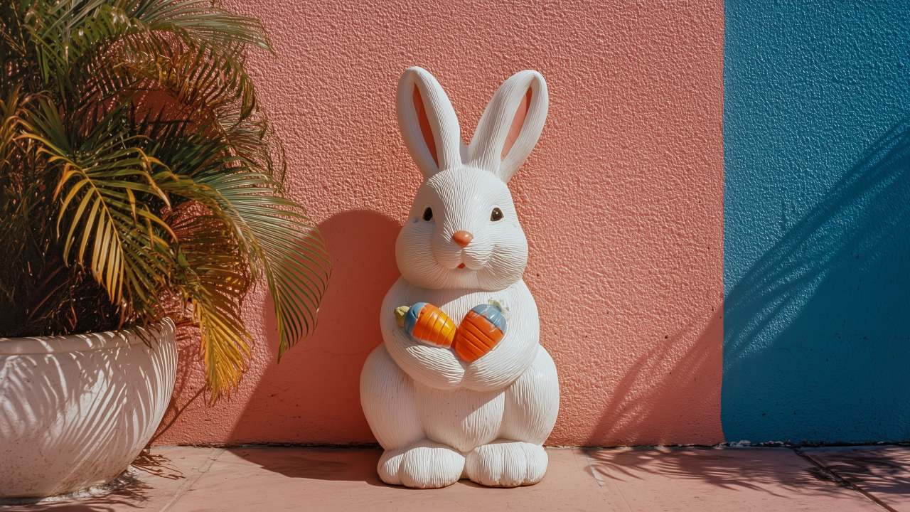 holiday brunch wallpaper, colorful eggs, egg hunting, background for desktop wallpaper (horizontal)