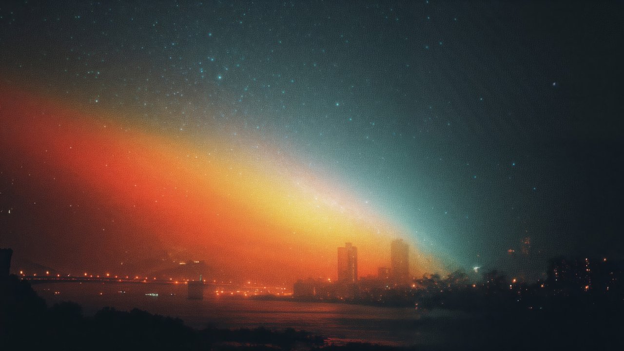 street art wallpaper, colorful backdrop, city glow, background for desktop wallpaper (horizontal)