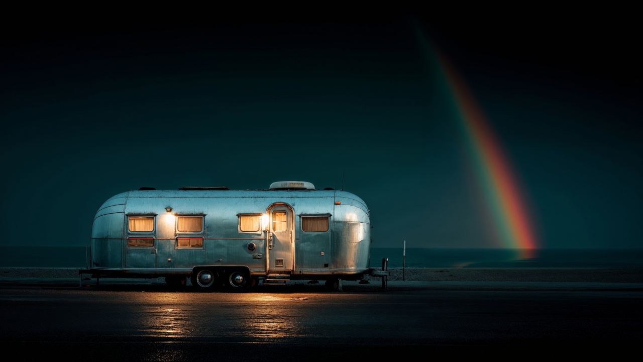 coastal vibes wallpaper, summer nights, retro aesthetic, background for desktop wallpaper (horizontal)