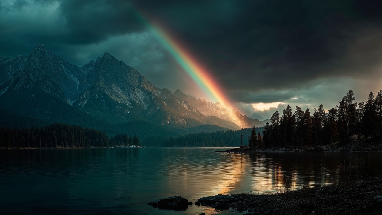 night scene wallpaper, glow, dusk colors, background for desktop wallpaper (horizontal)