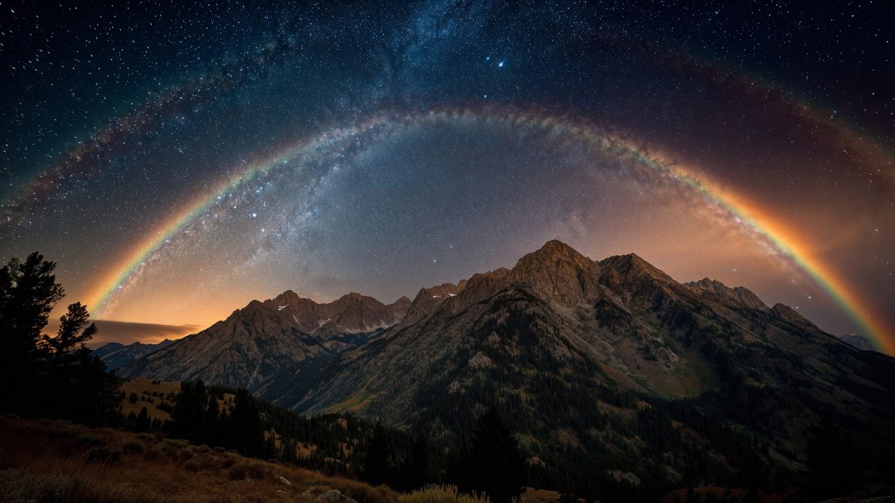 moody landscape wallpaper, prism, natures palette, background for desktop wallpaper (horizontal)