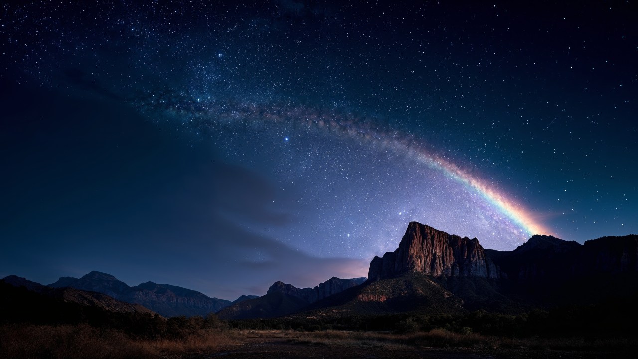 celestial colors wallpaper, canyon sunset, ethereal glow, background for desktop wallpaper (horizontal)