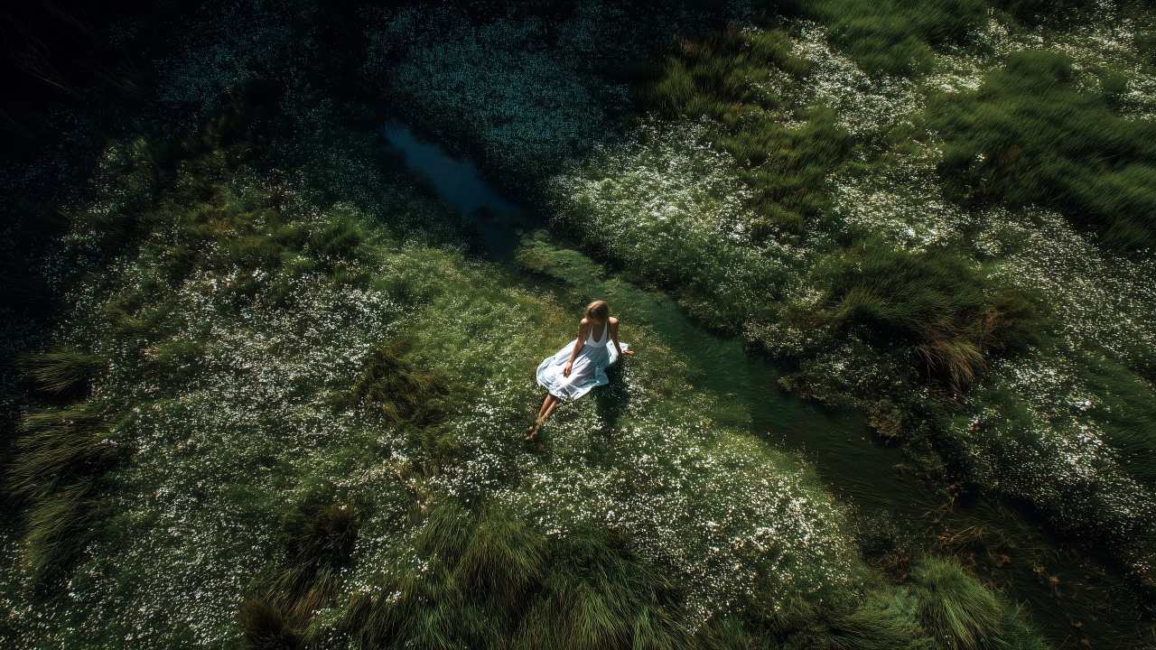 early bloom wallpaper, green growth, bright sunlight, background for desktop wallpaper (horizontal)