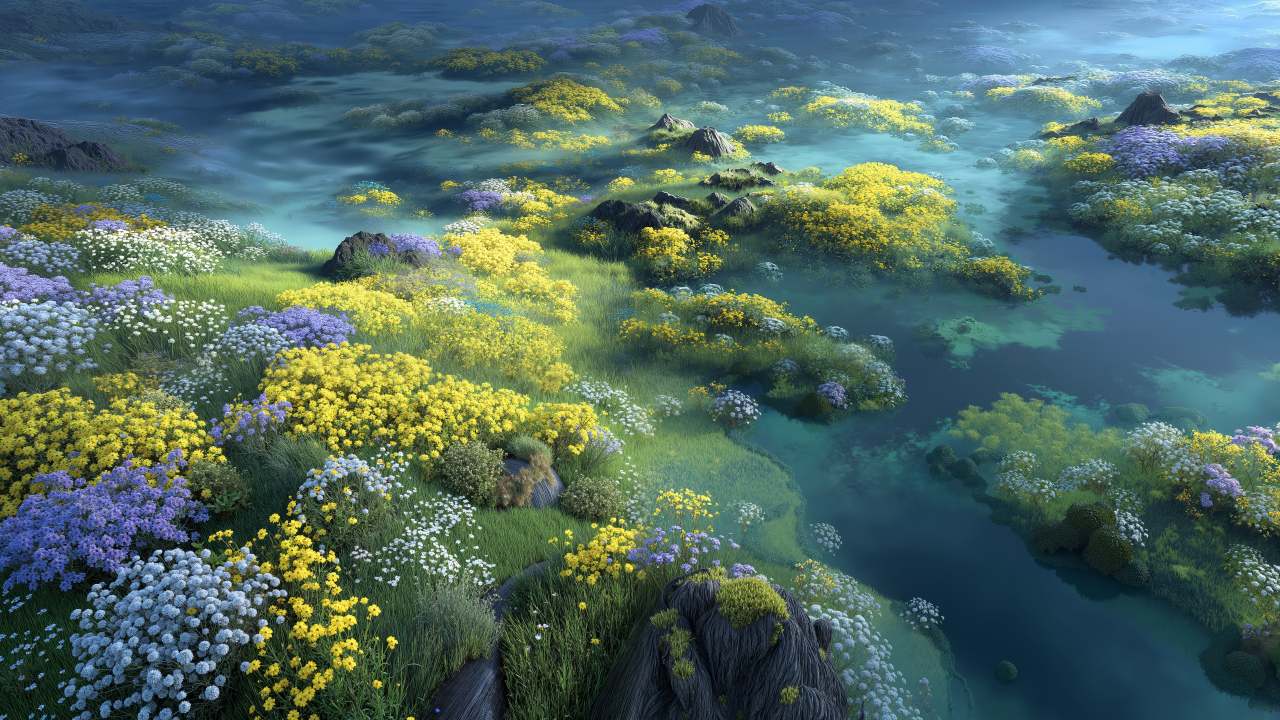 natural landscapes wallpaper, grassy, open fields, background for desktop wallpaper (horizontal)