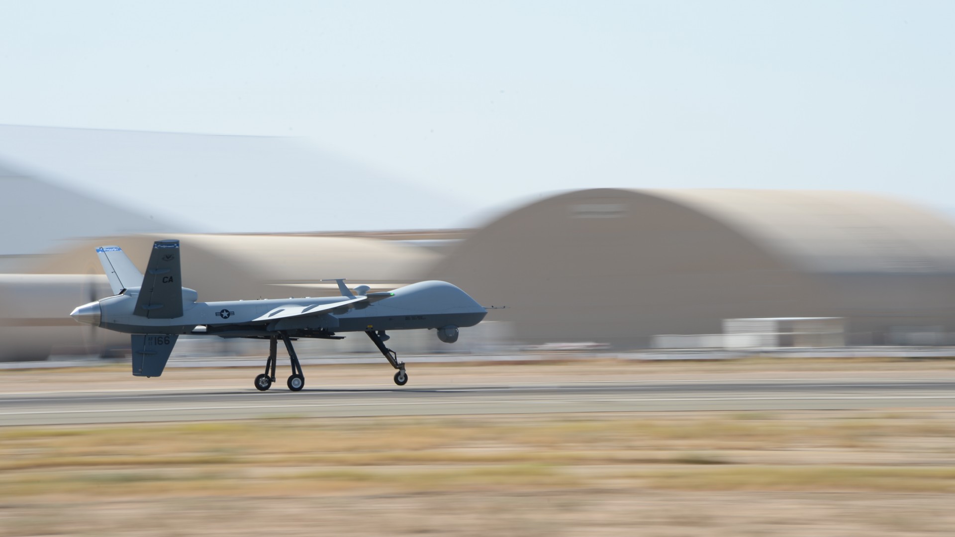 MQ-9 Reaper, MQ-9, drone, Combat, USA Army, landing (horizontal)