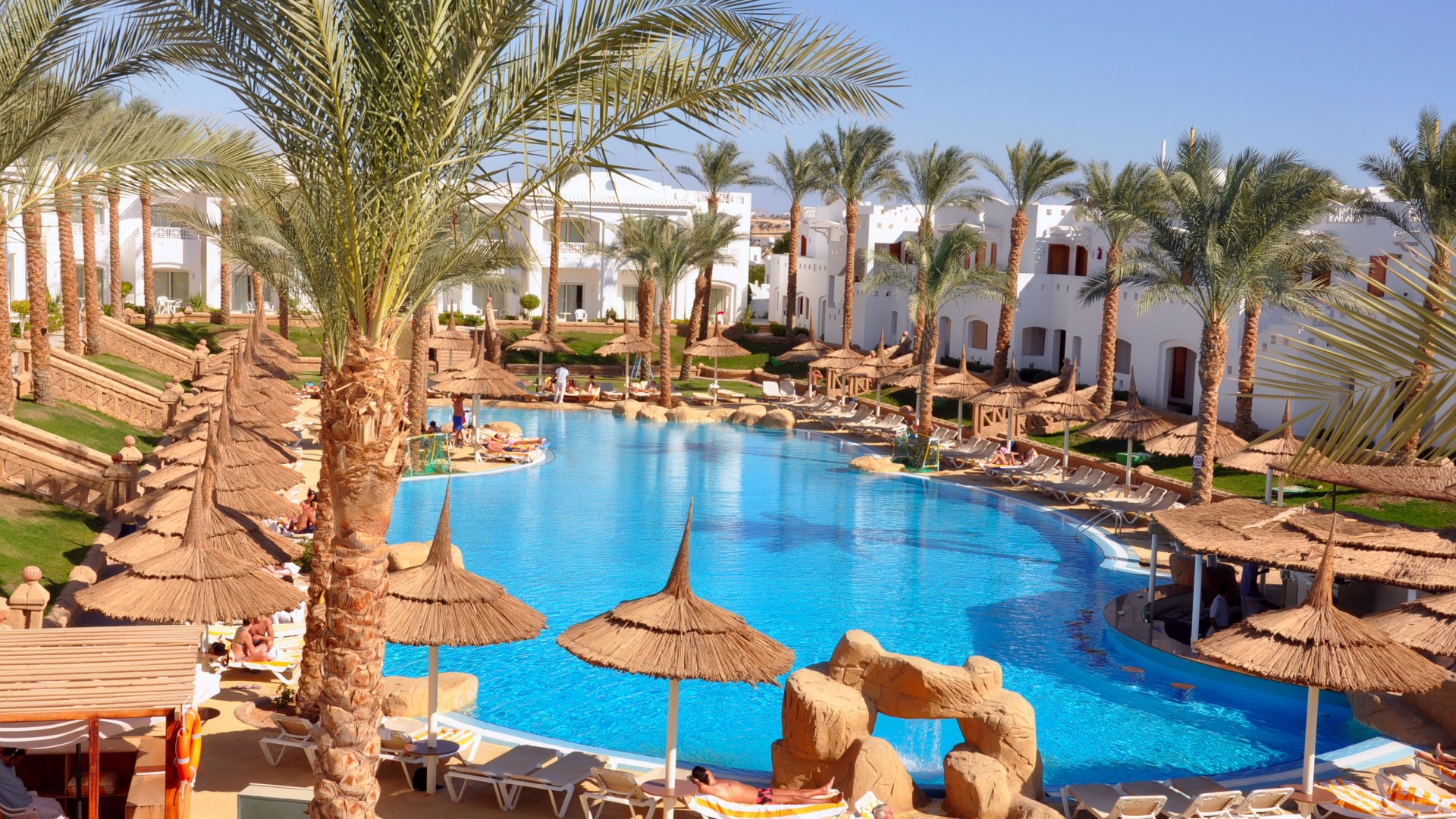 Tropicana Rosetta & Jasmine Club, Best Hotels of 2017, tourism, travel, resort, vacation, pool, palms, sunbed (horizontal)
