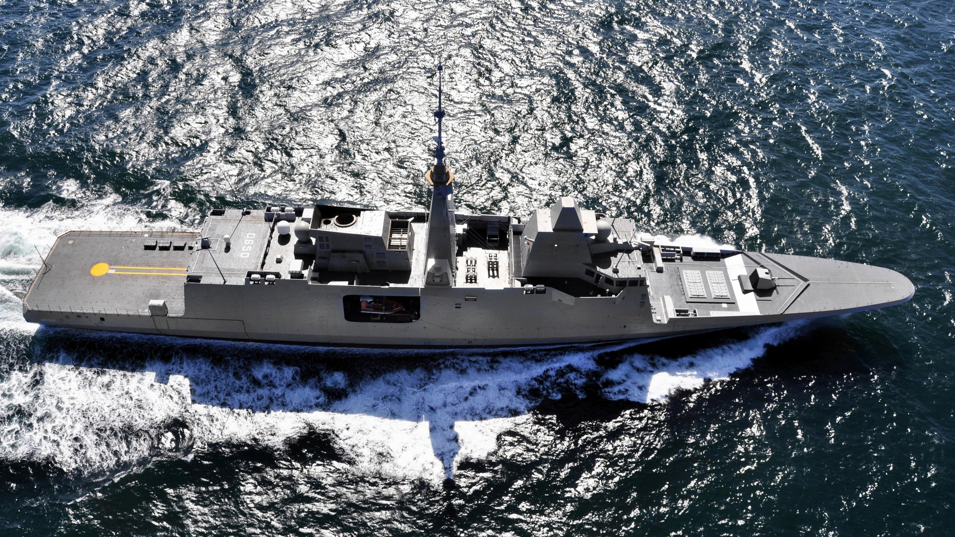 FREMM multipurpose frigate, French Navy, French Army (horizontal)