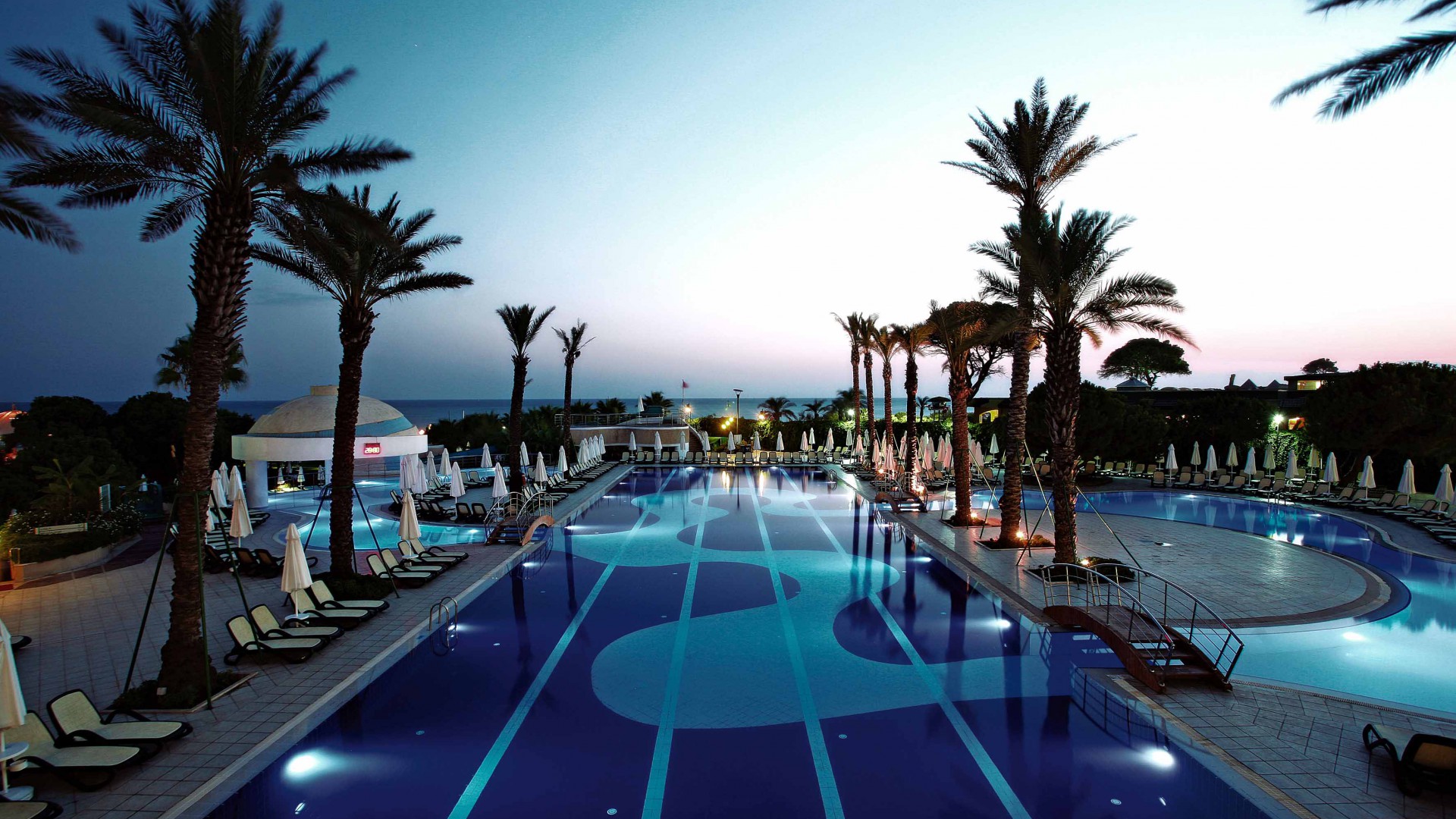 Limak Atlantis De Luxe Hotel, The best hotel pools 2017, tourism, travel, resort, vacation, pool, palms, sunbed (horizontal)