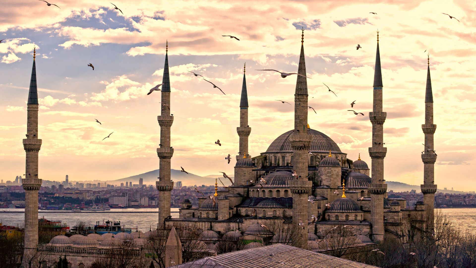 Sultan Ahmed Mosque, Istanbul, Turkey, Travel, Tourism (horizontal)