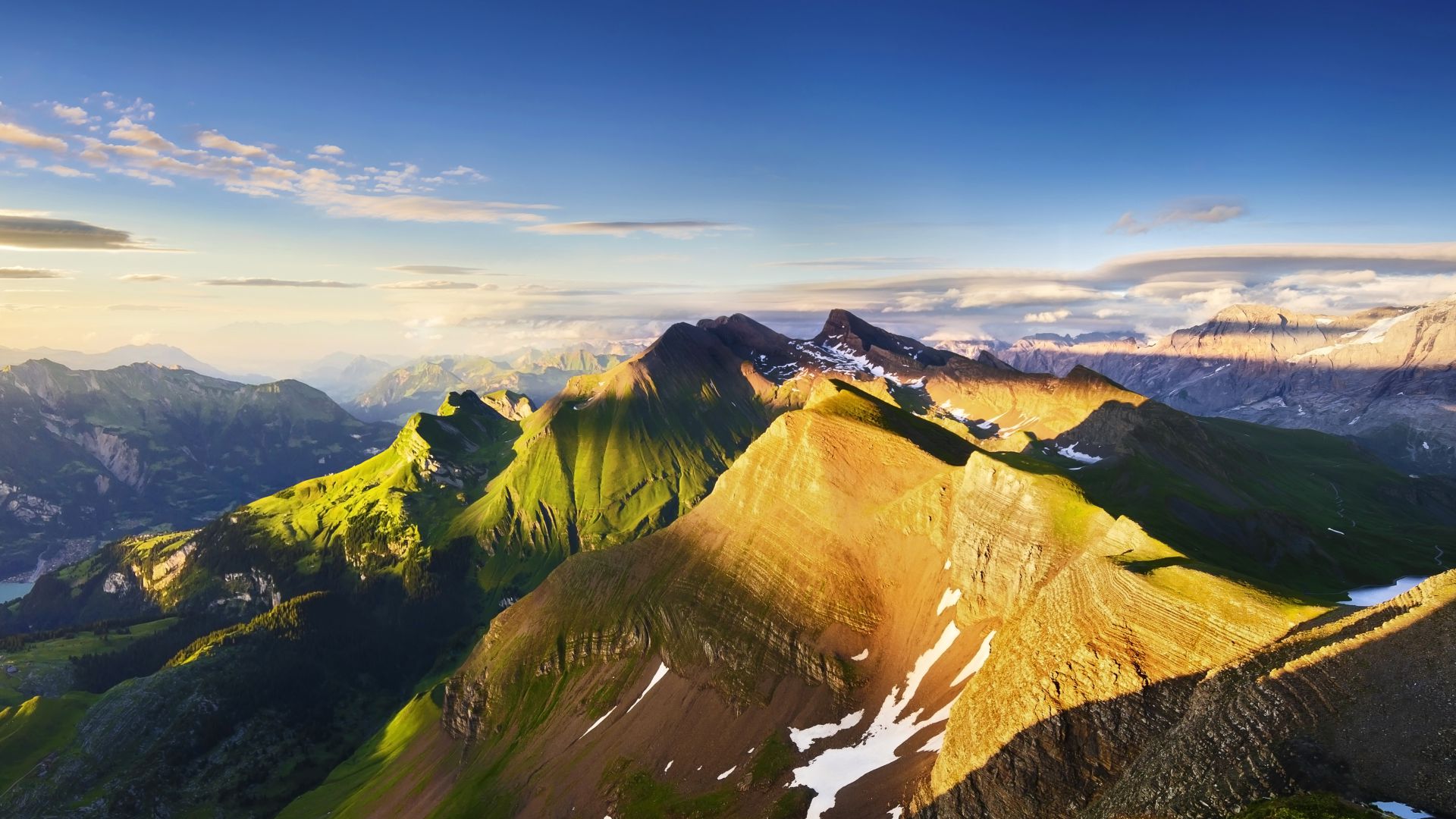 Alps, 5k, 4k wallpaper, mountains, sky, clouds (horizontal)