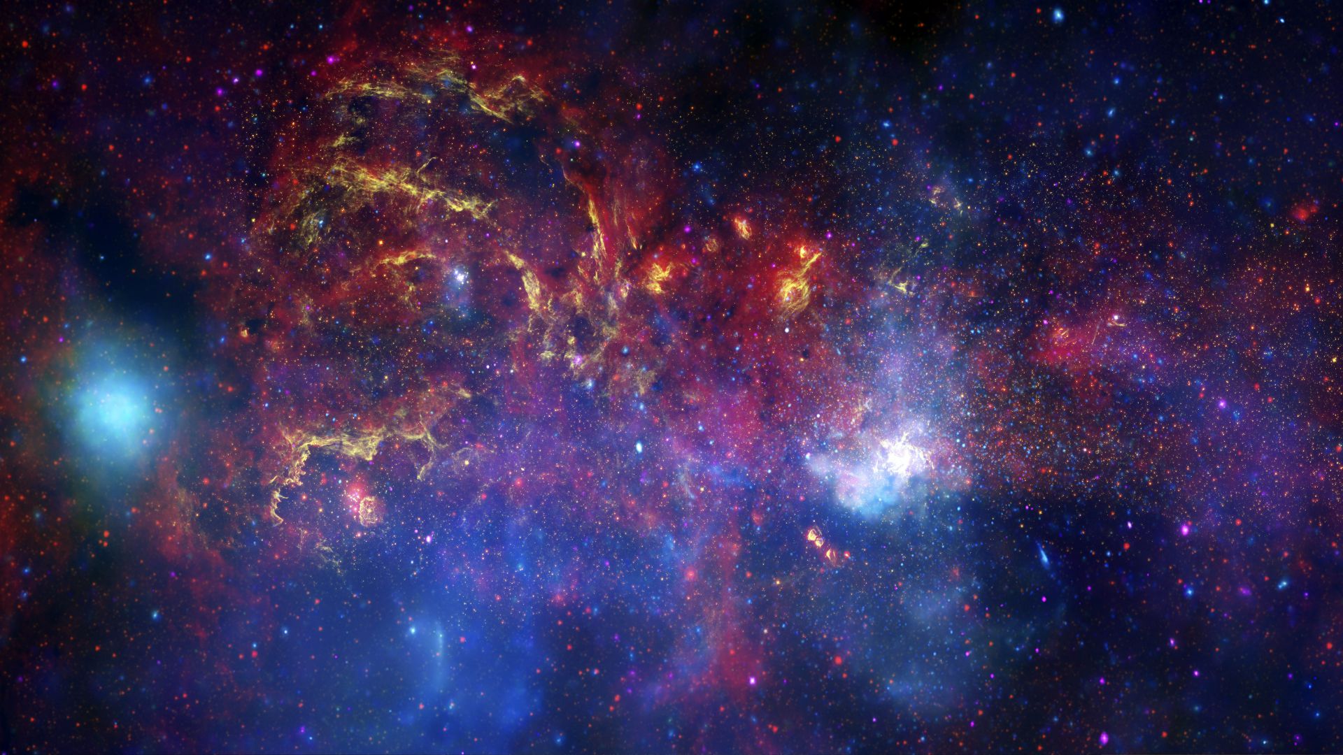 Nebula, space, stars, Andromeda (horizontal)