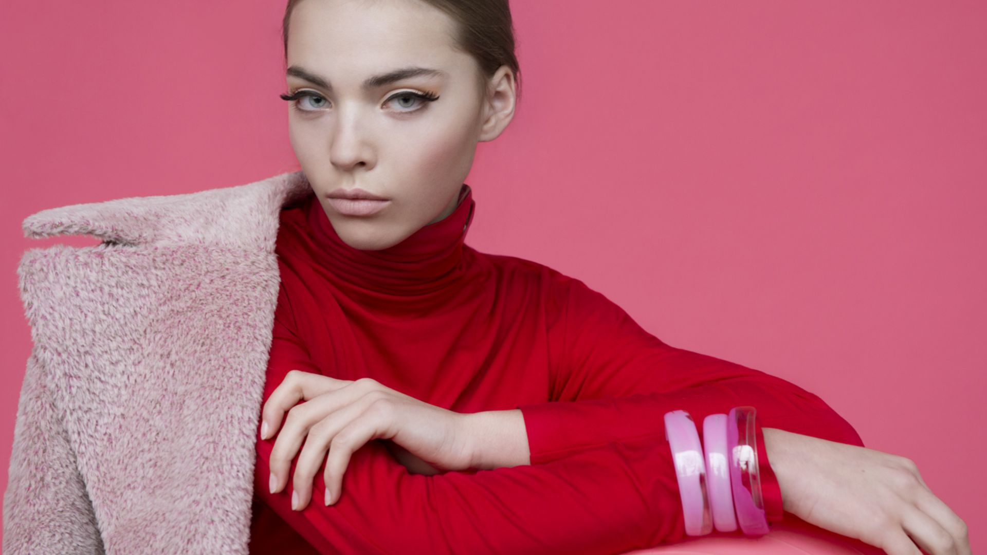 Kasia Bielska, Top Fashion Models, model, pink (horizontal)