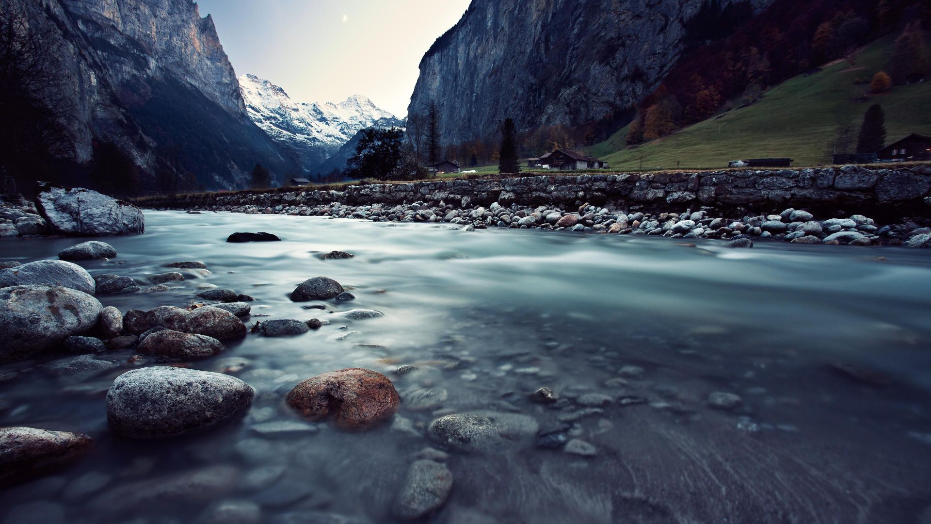 Switzerland, 4k, HD wallpaper, river, mountains, rocks (horizontal)
